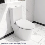 ZUN Electric Bidet Toilet Seat Adjustable Heated Seat with Dual Control Mode Elongated Smart Toilet Seat 96667333