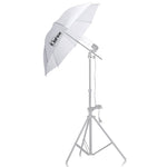 ZUN 135W Silver Black Umbrellas with Background Stand Non-Woven Fabrice Set 64774424