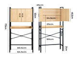 Wood grain embossed design, MDF melamine veneer with square tubing, 64.5*30*171cm, double doors, one 94463101