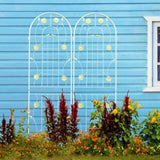 2 Pack Metal Garden Trellis 71" x 19.7" Rustproof Trellis for Climbing Plants Outdoor Flower Support W1586135957