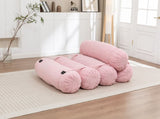Adjustable Floor Sofa, Corduroy Lazy Sofa with Adjustable Straps for Versatile Configurations, W1170P365606