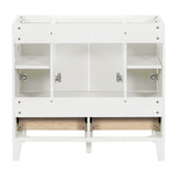 36'' Bathroom without Countertop,Solid Wood Frame Bathroom Storage Cabinet Only, Freestanding WF317177AAK