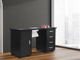 MDF Single Door 4 Drawers With Fan Black Nail Table 47343861