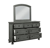 ZUN Modern Style 7-Drawer Dresser Made with Wood & Rustic Gray Finish B009P152360