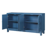 ZUN Large Storage Space Sideboard, 4 Door Buffet Cabinet with Pull Ring Handles for Living, Dining 39069160