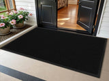 1PC Black PVC Composite Commercial Entrance Mat, 90x120x1.2cm, Extra-Thick Heavy-Duty Floor 63999877