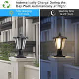 Solar Column Headlights With Dimmable LED W1340133335