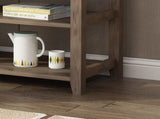 Console Table with Wood Frame and Legs, Sofa Table Entryway Table with 3 Drawers and 2 Open Shelves 96317130