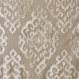 Knitted Jacquard Damask Total Blackout Grommet Top Curtain Panel Pair B035129803