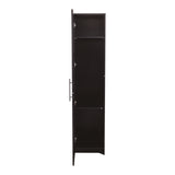 Stackable Wall Mounted Storage Cabinet, 15.75" D x 15.75" W x 70.87" H,black W331P187587
