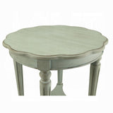 Antique Green End Table with Shelf B062P209080