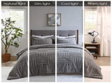 King/Cal King Fur Down Alternative Comforter Mini Set B03595062