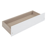 Twin Size Wooden House Bed with Two Drawers, White WF302181AAK