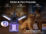 2-in-1 Electric Bug Zapper & Camping Lantern IPX6 Waterproof Rechargeable Mosquito Killer 78640799