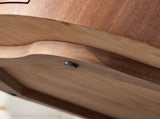 35.43 inch Petal - shaped Design Round Coffee Table,Small Coffee Table with Hidden Drawer for Living W2582P338168