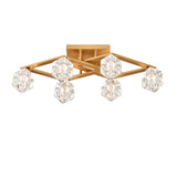 6-Light Crystal Ceiling Light for Dining Room, Modern Ceiling Lamp with Light Fixture For Entryway, W1592P251110