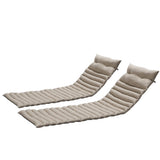 ZUN 2PCS Set Outdoor Lounge Chair Cushion Replacement Patio Funiture Seat Cushion Chaise Lounge 50783120