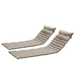 ZUN 2PCS Set Outdoor Lounge Chair Cushion Replacement Patio Funiture Seat Cushion Chaise Lounge W2911P211855