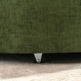 Orisfur. 360&deg Swivel Accent Barrel with Storage Ottoman & 4 Pillows, Modern Chenille Leisure WF323718AAF