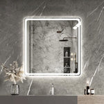 ZUN 36X36 Inch LED Bathroom Mirror Vanity Mirrors with Front Lights Wall Mounted Anti-Fog Frameless Make W2071137653