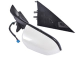 Right Side Passenger Side Mirror Power Folding White For Tesla Model 3 M3 2017-2023 ABS Plastic 45211734