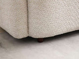 Luxury Modern Couch for Living Room, Beige Boucle Fleece Upholstered Comfy Couch for Apartment Home W2664P179337