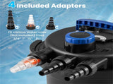 Pond Pressure Filter, 4 Removable Filter Sponges & Cleaning Indicator, 4000 GPH Max Flow Rate 25026898