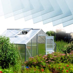 ZUN 14 Pieces Set 2' Polycarbonate Panel,Twin-Wall Polycarbonate Sheets Waterproof UV W2505P151779