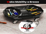 Rolling Tool Creeper PP PVC Storage Caddy with 360&deg Swivel Casters 30LBS Capacity 32768420