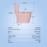 1.1/1.60 GPF Dual-Flush One Piece Toilet, Water-Saving Elongated Comfort Height Floor Mounted, W3192P277861