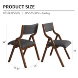 Upholstered folding Dining chair, space saving, easy to carry, Dining Room, No assembly W2336P254028