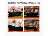 Spandex Tablecloth Set 3-Pack 6ft Rectangular 95% Polyester 5% Spandex Black Fitted Table 40432876