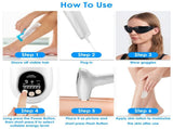 3 In 1 Ice Cooling Laser Hair Removal Painless Permanent At-Home IPL Hair Removal with 999,999 83194031