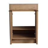 24" Freestanding Bathroom Vanity 2 Soft-Close Cabinet Doors ,Only Vanity without Top W999113508
