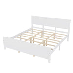 ZUN Wood Platform Bed Frame with Headboard, Mattress Foundation with Wood Slat Support, No Box Spring 19711270