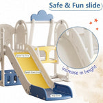 ZUN Toddler Slide, Kids Slide for Toddlers Age 1-4, 5 in 1 Baby Slide Outdoor Indoor Playground with W509P227263