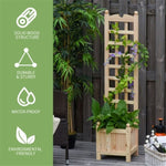 ZUN Wooden Planter、Flower shelf 99434123