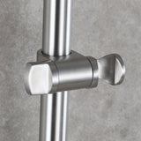 Shower Set Include Lengthened Shower Bar Shower Head and Hose for Showering, Brushed Nickel 08591256