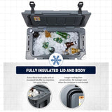 35Qt New Gray Insulated Box T2602P171847