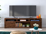 72 inch TV Stand Console for TVs up to 85 inches, No Assembly Required, Whiskey Finish B108P160186