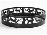 36in Fire Ring, Elk Pattern, Round, Iron 30970956