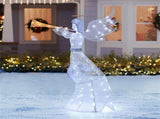 5 Feet Lighted Christmas Angel, 100 LED Twinkling Lights, Weatherproof Metal/Mesh Xmas Decor for 61618864