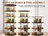 5 Tier Rotating, 360&deg Display Round Spinning, Wood & Metal Stackable Spinning 83593821