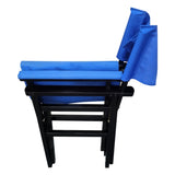 Folding Chair Wooden Director Chair Canvas Folding Chair Folding Chair 2pcs/set populus Canvas W49532123