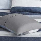 Cal King Stripe Comforter Set with Bed Sheets B03599096