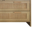4 Drawers Rattan Cabinet,for Bedroom,Living Room,Dining Room,Hallways,Easy Assembly W75784351