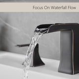 Bathroom Faucets for Sink 3 Hole ORB 8 inch Widespread Bathroom Sink Faucet with Pop Up Drain Double W1932P181982
