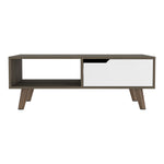 ZUN Oslo Coffee Table 2.0, One Drawer, Four Legs B200P188811