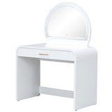 ZUN 39" Makeup Vanity Table with Mirror Touch Screen Lighted Mirror, Dressing Table with Drawer for 20663310