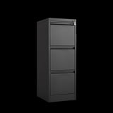 ZUN 3 Drawer File Cabinet with Lock,Two Drawer Filing Cabinet,Vertical Metal File Cabinet for Home W1247P173369